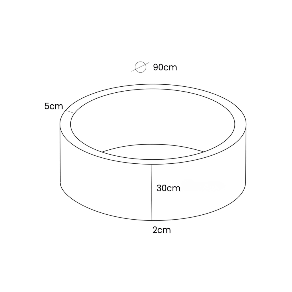 Piscine à Balles Aesthetic Brun 90x30cm avec 200 Balles