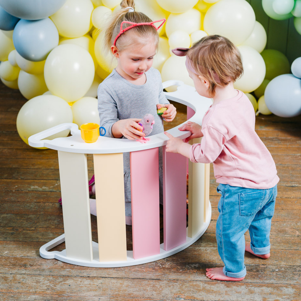 Arche d'Escalade & Balancelle "The Sway" – Arc - en - Ciel (Montessori) en Bois | Motricidade Tinitto – Fabrication européenne