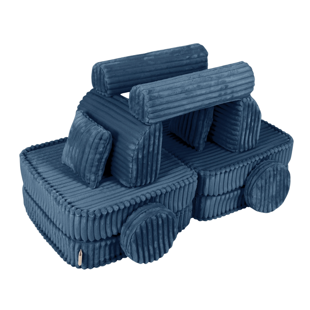 Sofá Modular Infantil Mediano - Churros Azul es | Decoración Tinitto – Fabricación europea