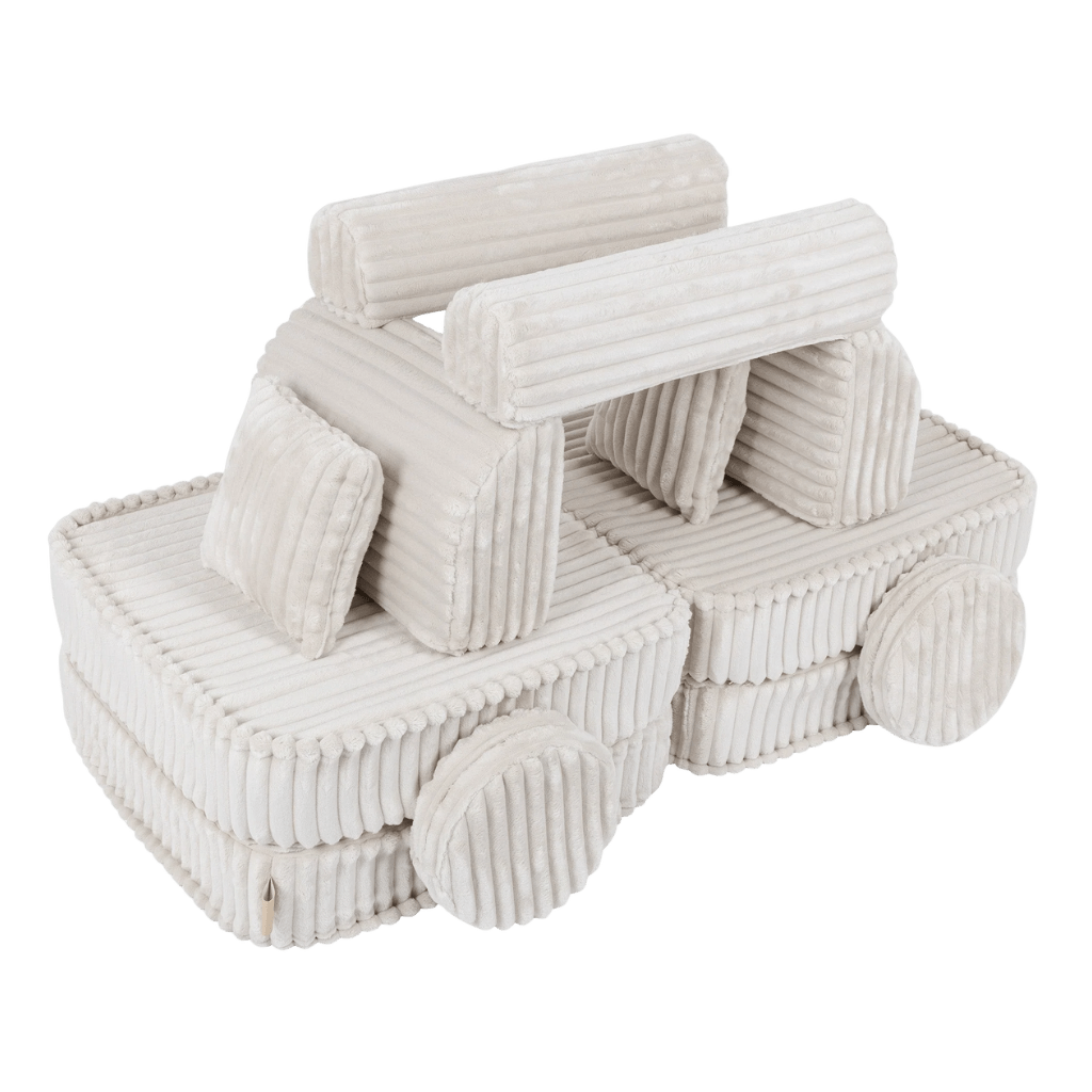 Sofá Modular Infantil Mediano - Churros Blanco es | Decoración Tinitto – Fabricación europea