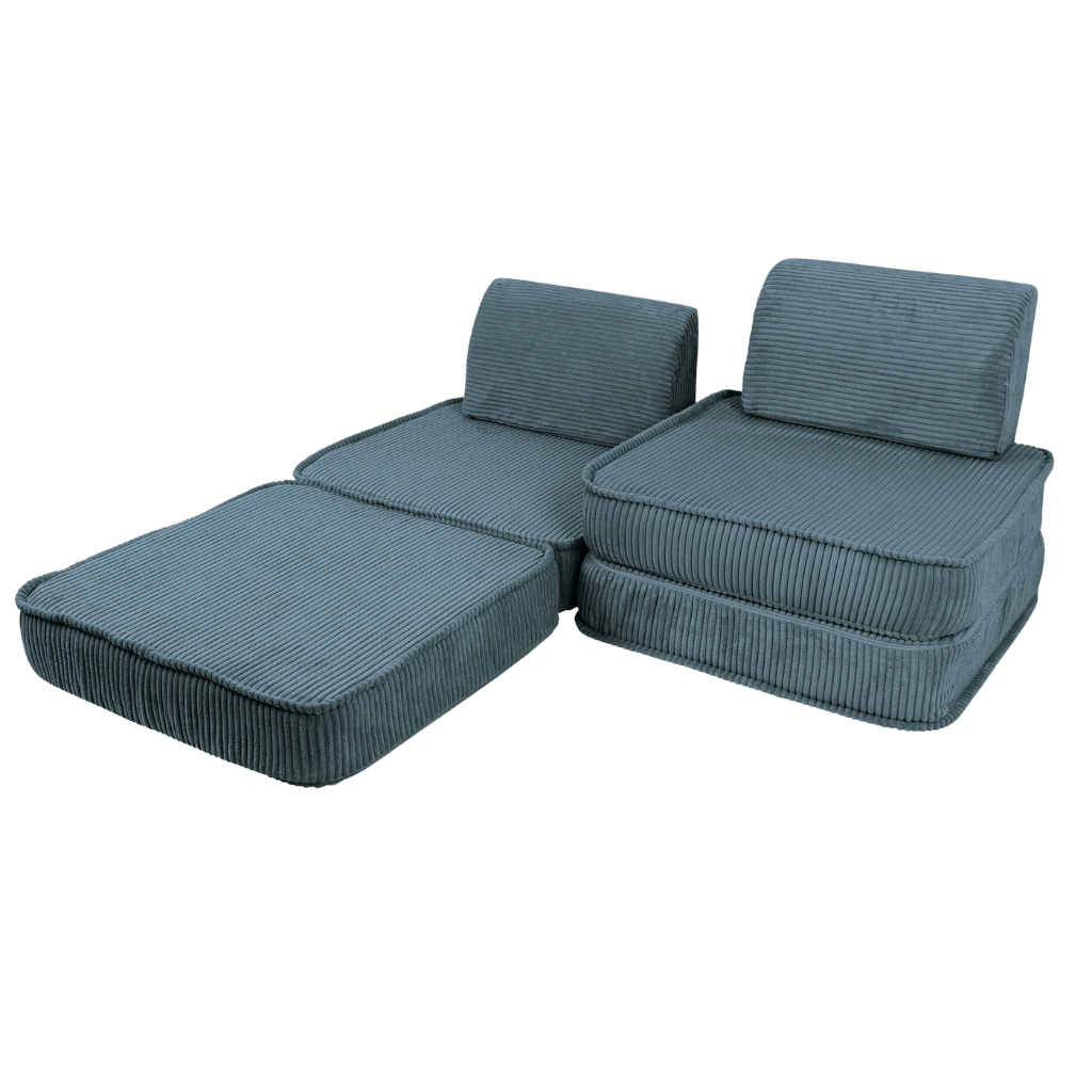 Canapé Modulable Enfant "Basic" 4 Pièces Aesthetic – MeowBaby - Turquoise en | Conforto Tinitto – Fabrication européenne