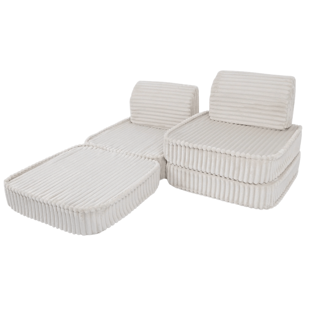 Canapé Modulable Enfant "Basic" 4 Pièces Churros – MeowBaby - Blanc en | Conforto Tinitto – Fabrication européenne