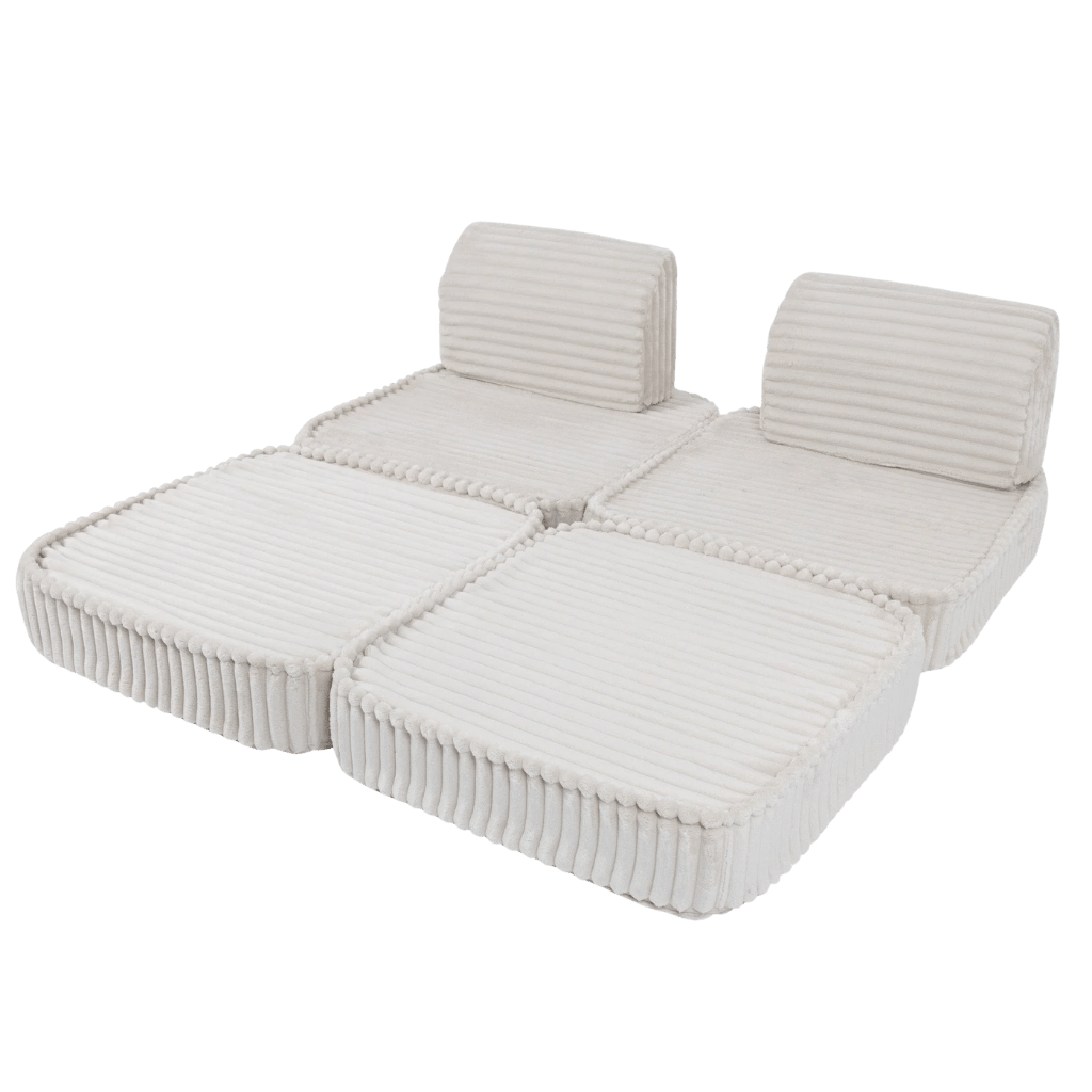 Canapé Modulable Enfant "Basic" 4 Pièces Churros – MeowBaby - Blanc en | Conforto Tinitto – Fabrication européenne