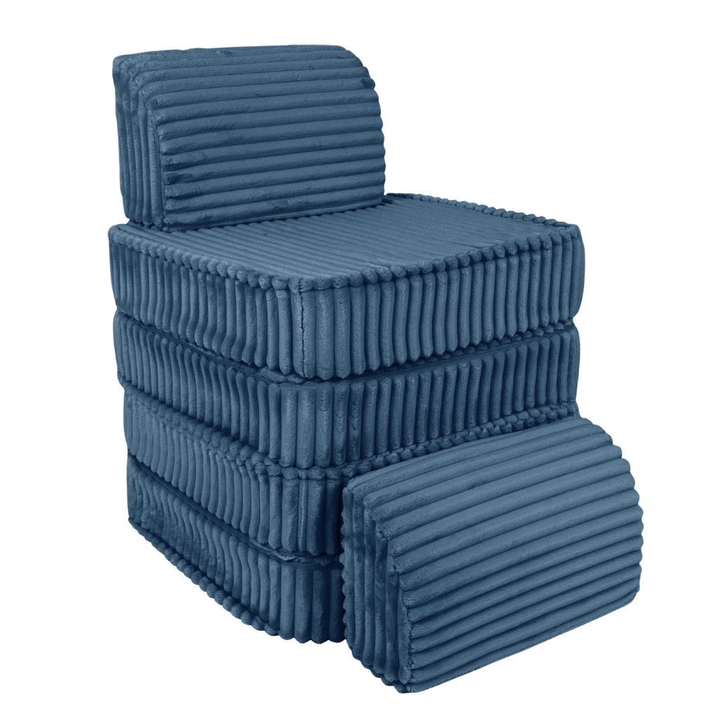 Canapé Modulable Enfant "Basic" 4 Pièces Churros – MeowBaby - Bleu en | Conforto Tinitto – Fabrication européenne