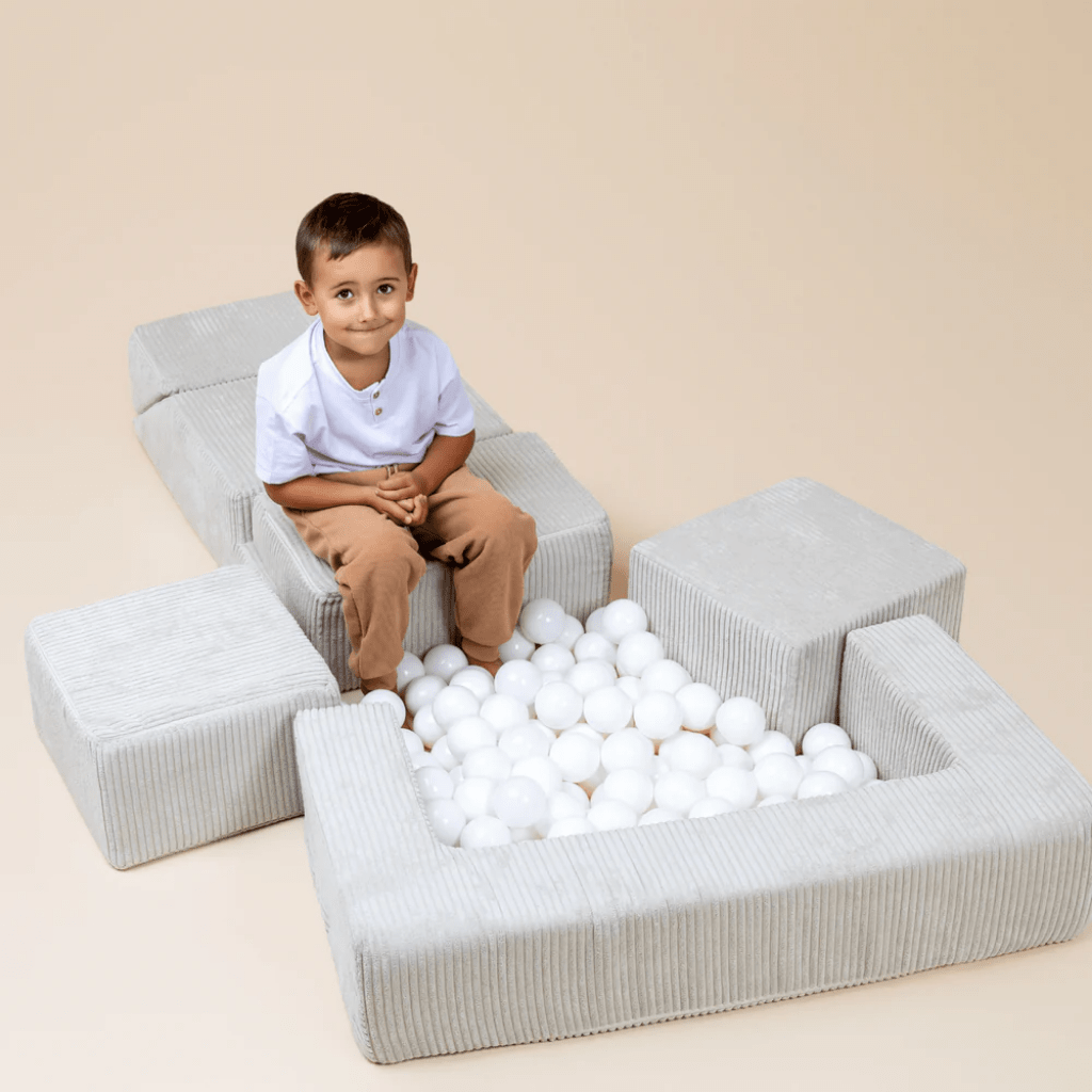 Canapé Modulable Enfant "Bricks" 6 Pièces Aesthetic – MeowBaby - Ecru en | Motricidade Tinitto – Fabrication européenne
