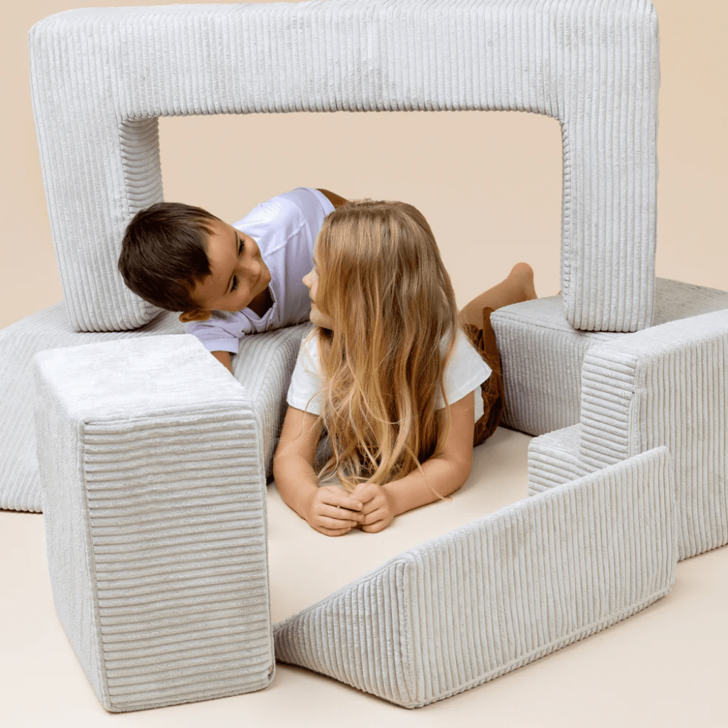 Canapé Modulable Enfant "Bricks" 6 Pièces Aesthetic – MeowBaby - Ecru en | Motricidade Tinitto – Fabrication européenne