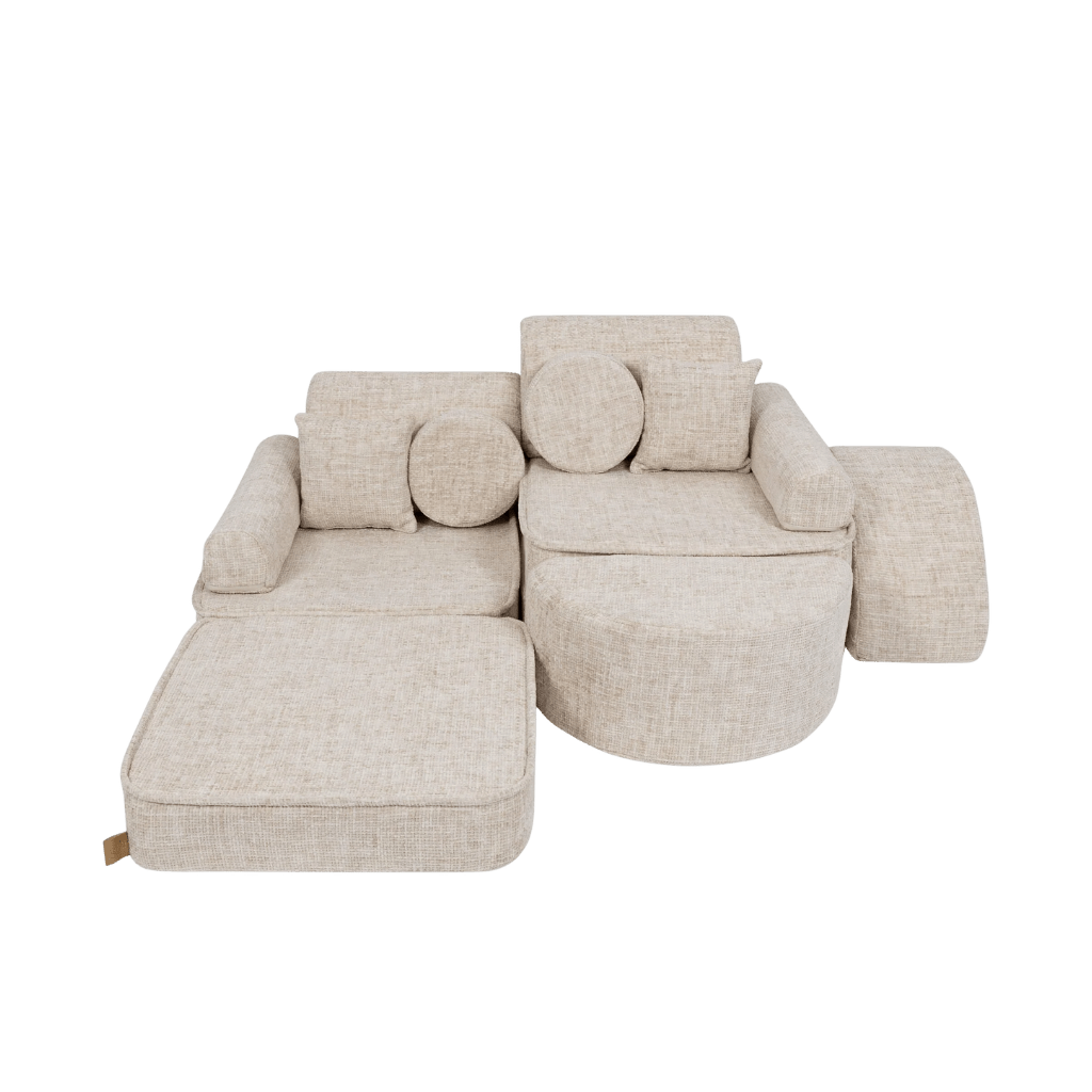 Sofá Modular Infantil Mediano - Tangle Marshmallow Beige en | Decoración Tinitto – Fabricación europea