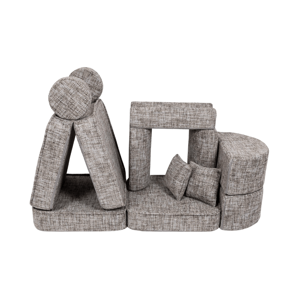 Sofá Modular Médio Infantil - Tangle Moon Cinza in | Decoração Tinitto – Fabricação europeia