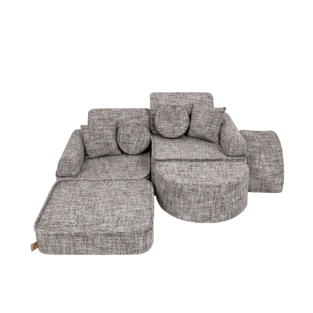 Sofá Modular Médio Infantil - Tangle Moon Cinza in | Decoração Tinitto – Fabricação europeia