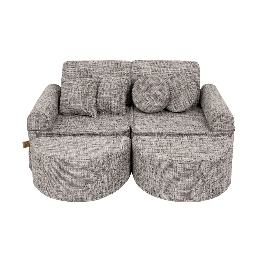 Sofá Modular Médio Infantil - Tangle Moon Cinza in | Decoração Tinitto – Fabricação europeia
