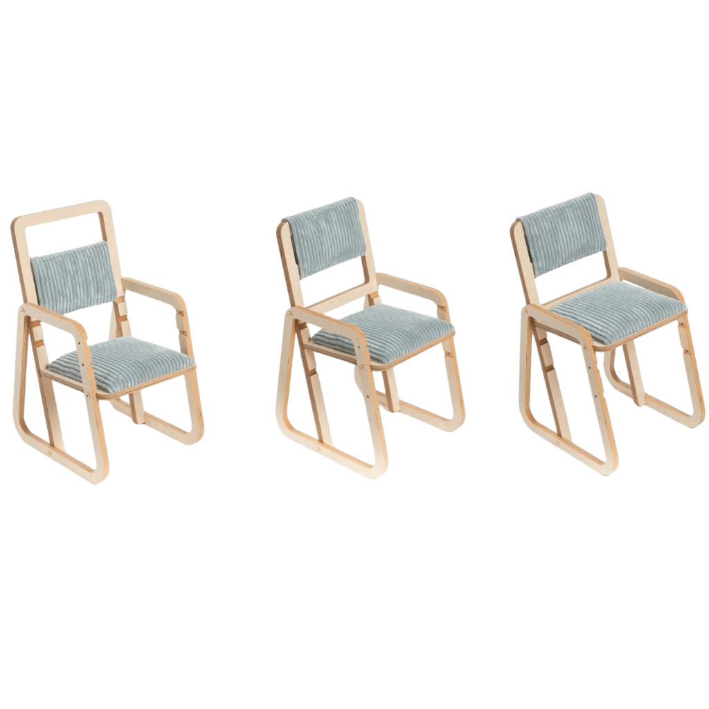 Chaise Évolutive Ergonomique "Julle" – 2 - 10 ans (Luula) - Menthe en | Motricidade Tinitto – Fabrication européenne