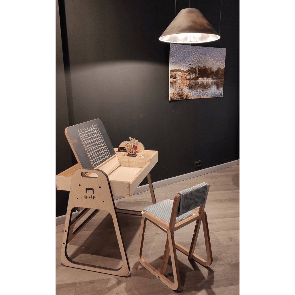 Chaise Évolutive Ergonomique "Julle" – 2 - 10 ans (Luula) - Menthe en | Motricidade Tinitto – Fabrication européenne