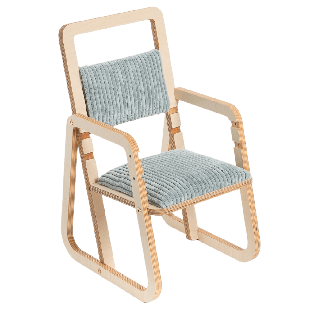 Chaise Évolutive Ergonomique "Julle" – 2 - 10 ans (Luula) - Menthe en | Motricidade Tinitto – Fabrication européenne