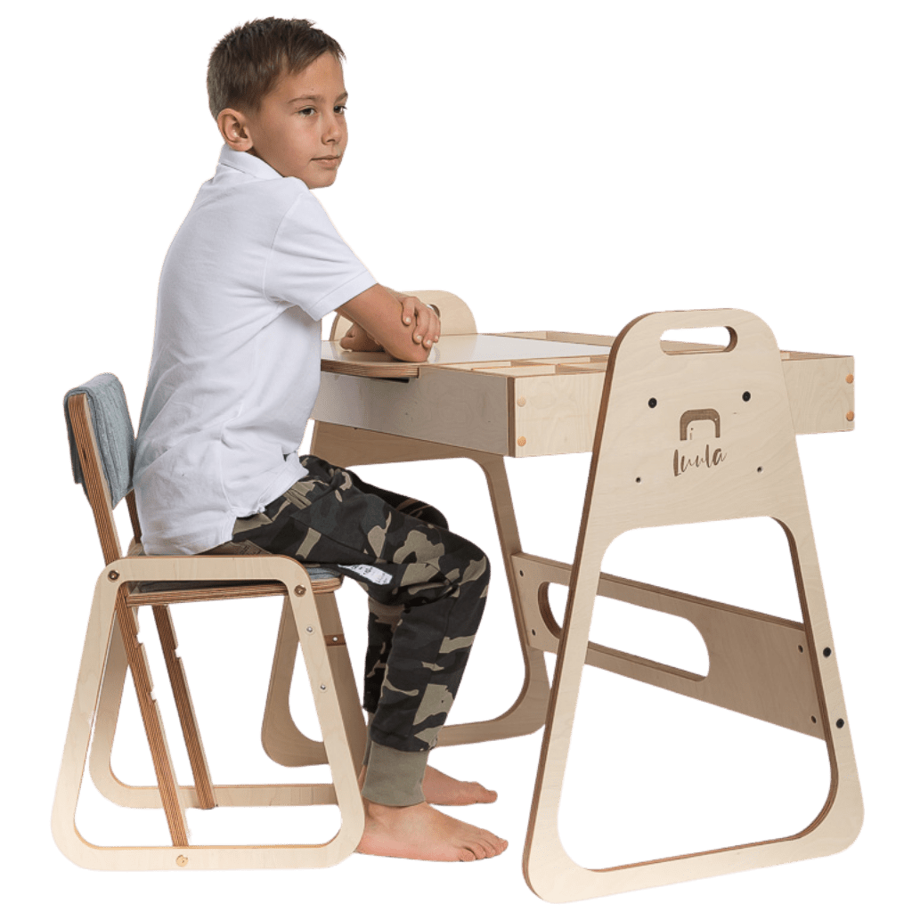 Chaise Évolutive Ergonomique "Julle" – 2 - 10 ans (Luula) - Menthe en | Motricidade Tinitto – Fabrication européenne