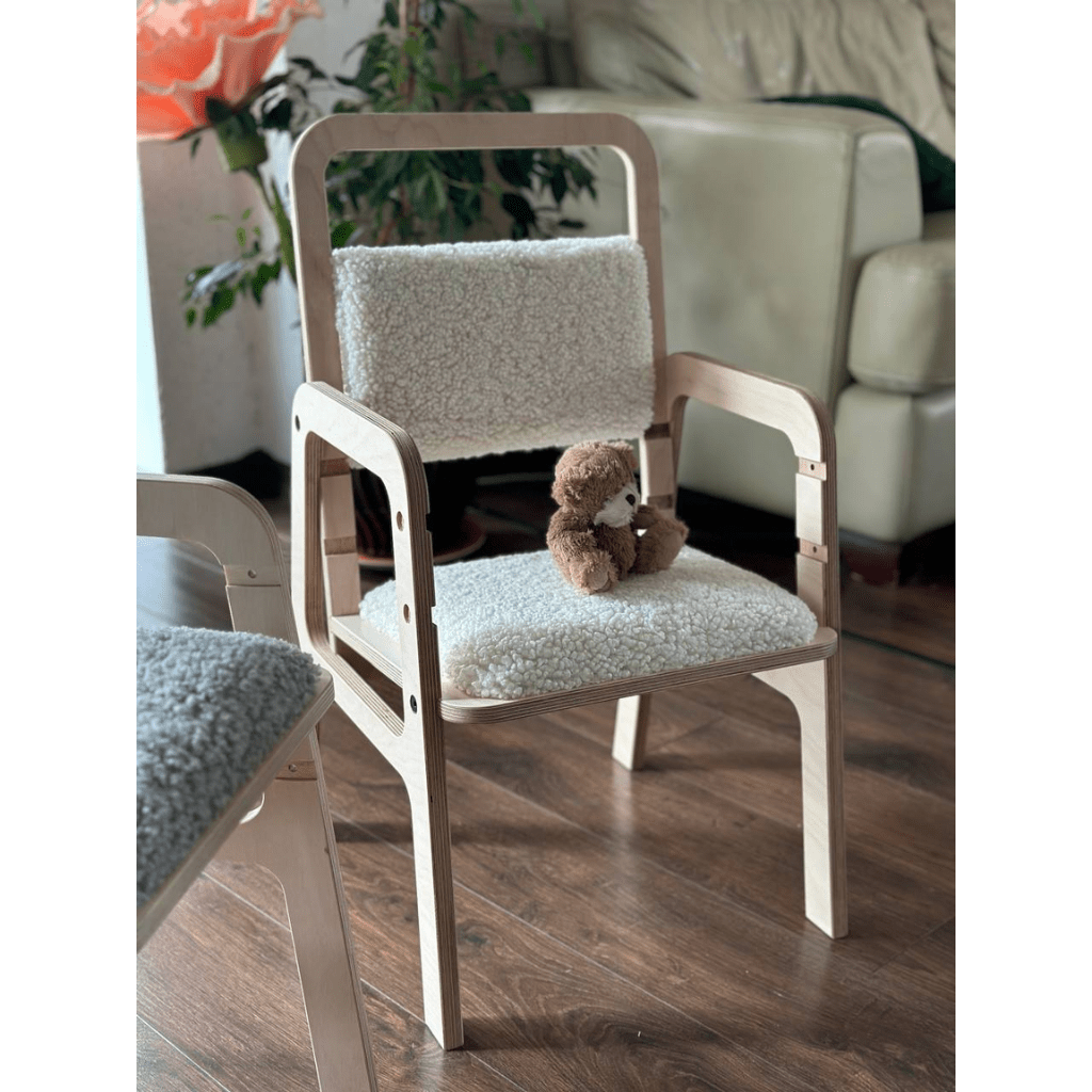 Chaise Évolutive Ergonomique "Luula" – 2 - 12 ans (Tissu Recyclé) - Vanilla Lamb en | Decoração Tinitto – Fabrication européenne