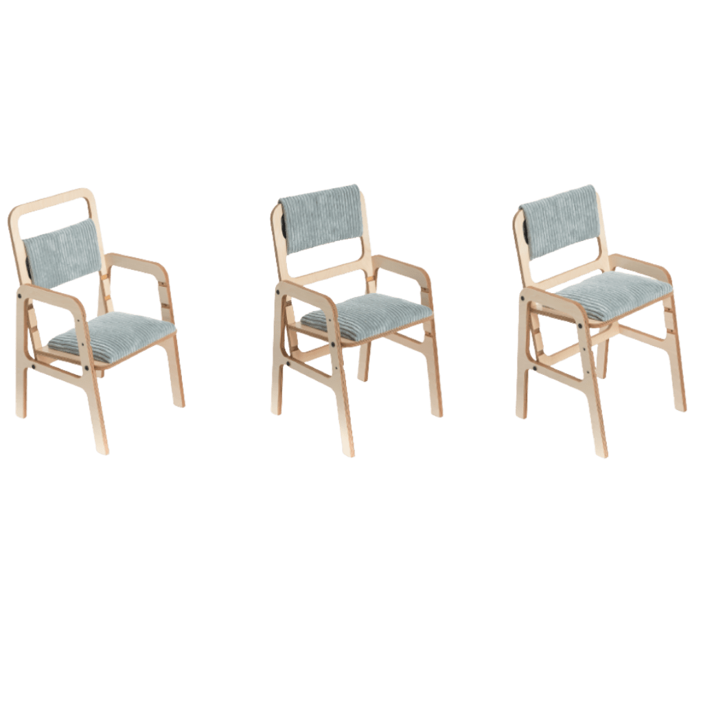 Chaise Évolutive Rembourrée "Luula" – Ergonomie 2 - 12 ans - Menthe en | Decoração Tinitto – Fabrication européenne