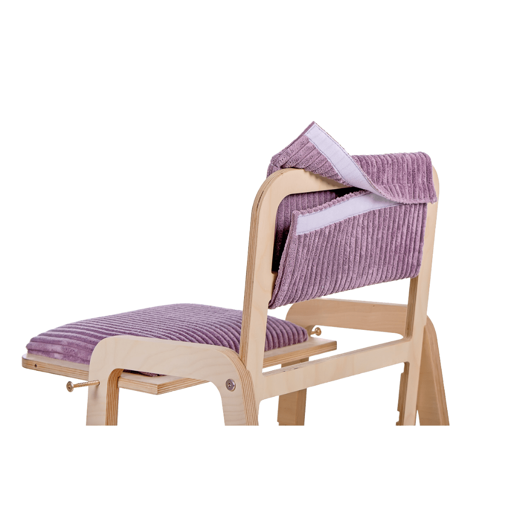 Chaise Évolutive Rembourrée "Luula" – Ergonomie 2 - 12 ans - Rose Framboise en | Motricidade Tinitto – Fabrication européenne