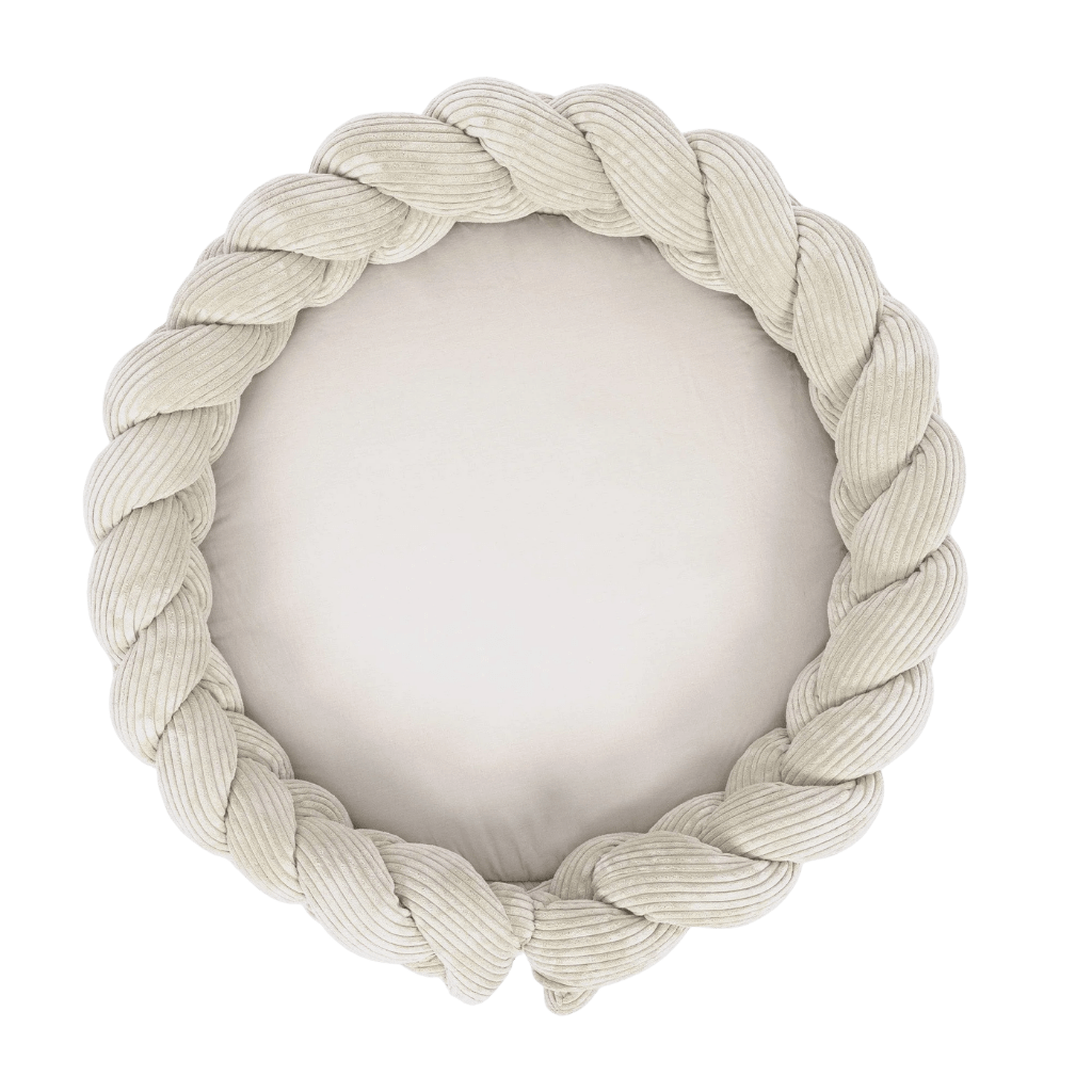 Cocon Bébé Évolutif 3 - en - 1 avec Tresse Amovible Aesthetic - Ecru en | Conforto Tinitto – Fabrication européenne