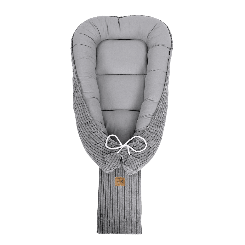Luxury Baby Sleep Cocoon - Cinza pt | Conforto Tinitto – Fabricação europeia