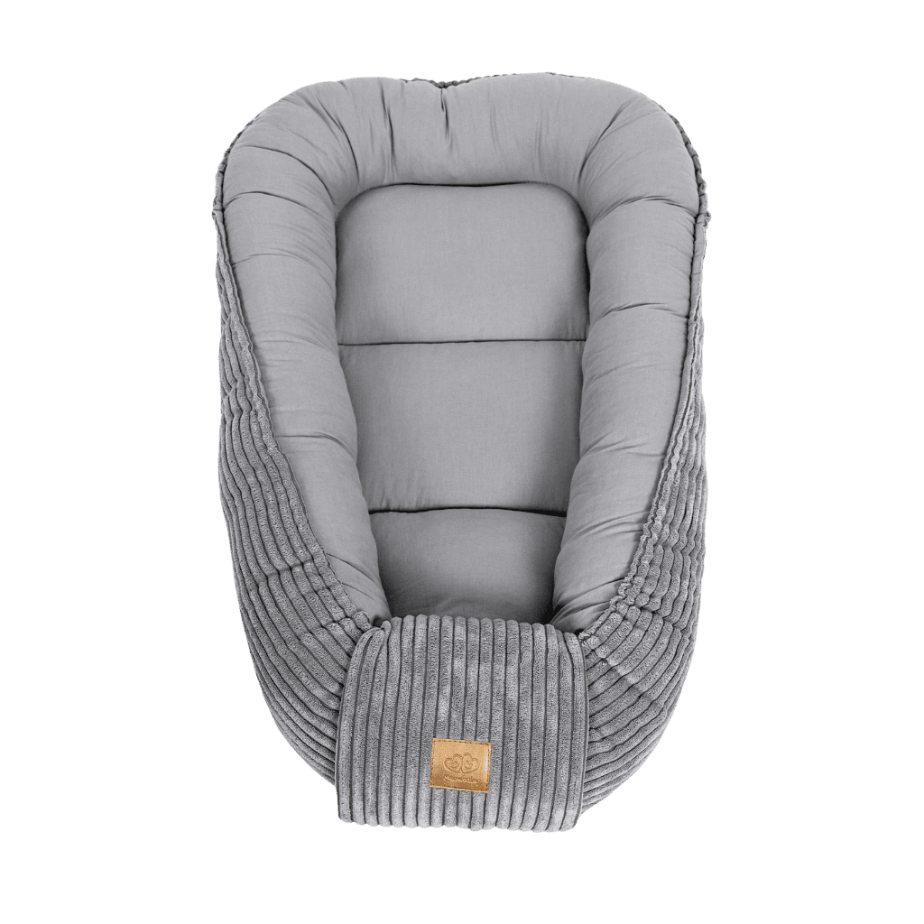 Luxury Baby Sleep Cocoon - Cinza pt | Conforto Tinitto – Fabricação europeia
