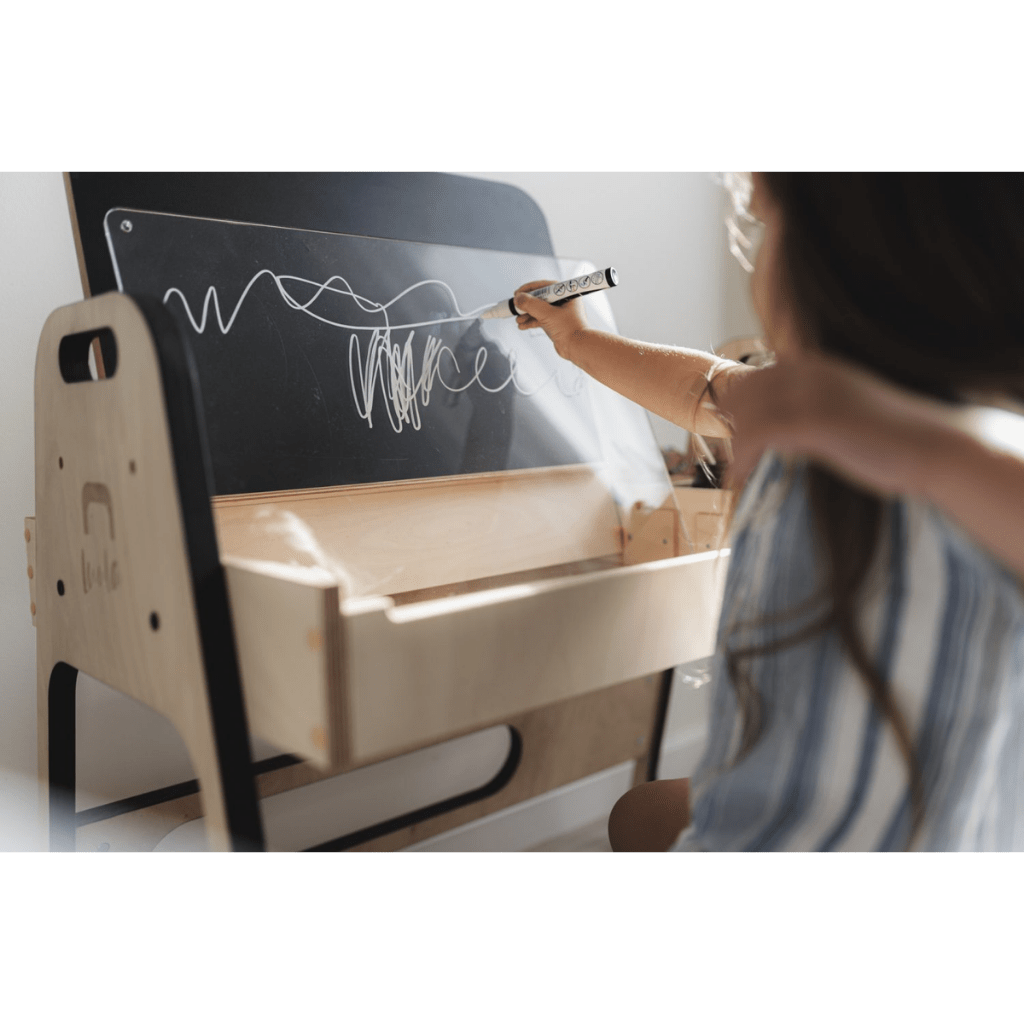 Ensemble Bureau & Chaise Évolutif "Julle" – Set Créatif & Sensoriel (2 - 10 ans) - Rose Framboise en | Decoração Tinitto – Fabrication européenne