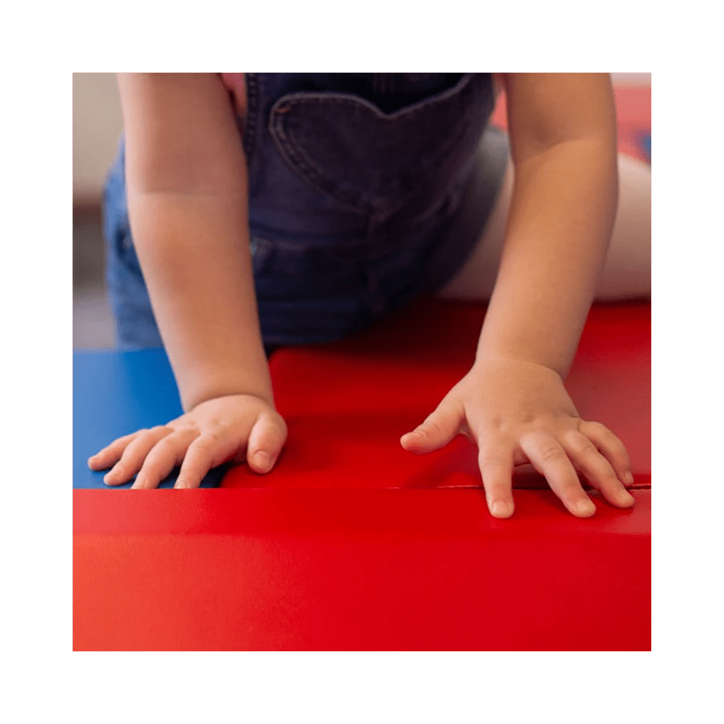 Ensemble de Jeu Souple con Marche et Toboggan - Blue Red es | Motricidade Tinitto – Fabricación europea