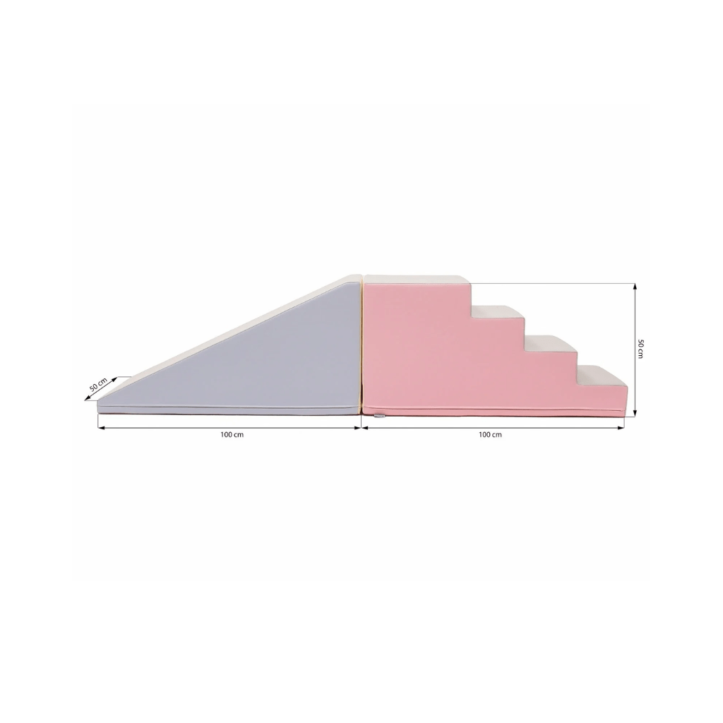 Conjunto Soft Play com Walk e Slide - Pastel em | Motricidade Tinitto – Fabricação europeia