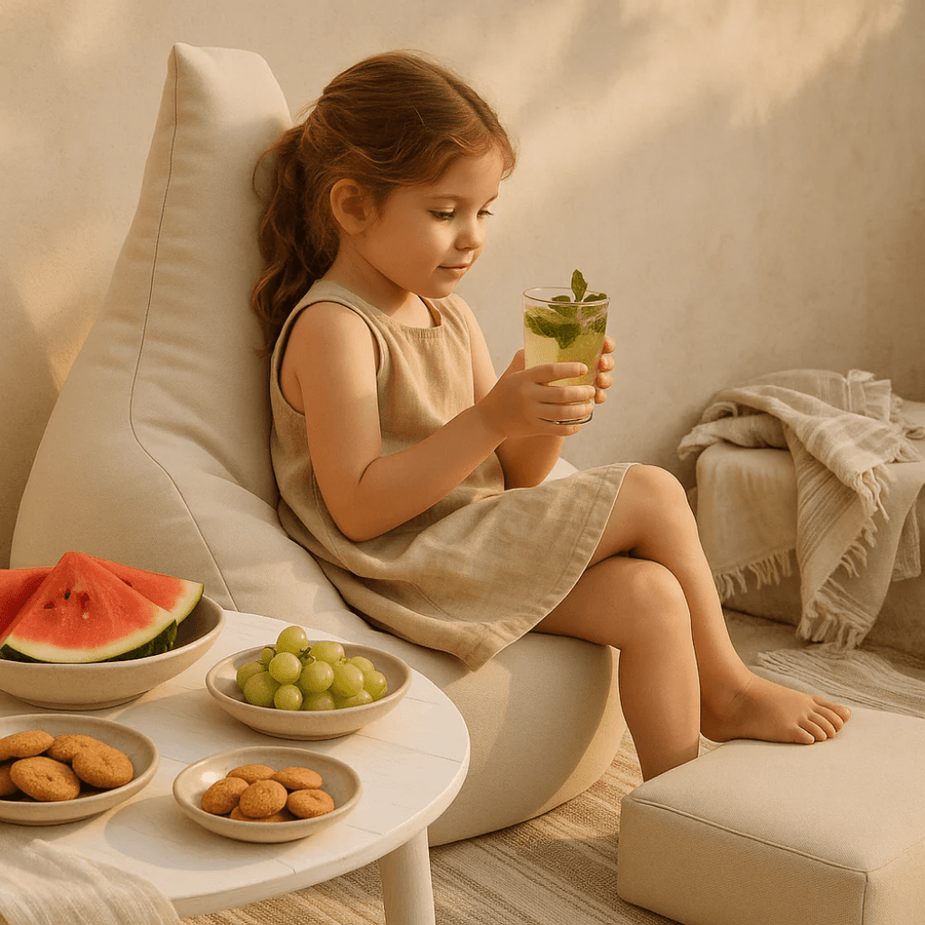 Ensemble Pouf & Repose - pieds "Tearo" In/Out – MeowBaby - Rose en | Conforto Tinitto – Fabrication européenne