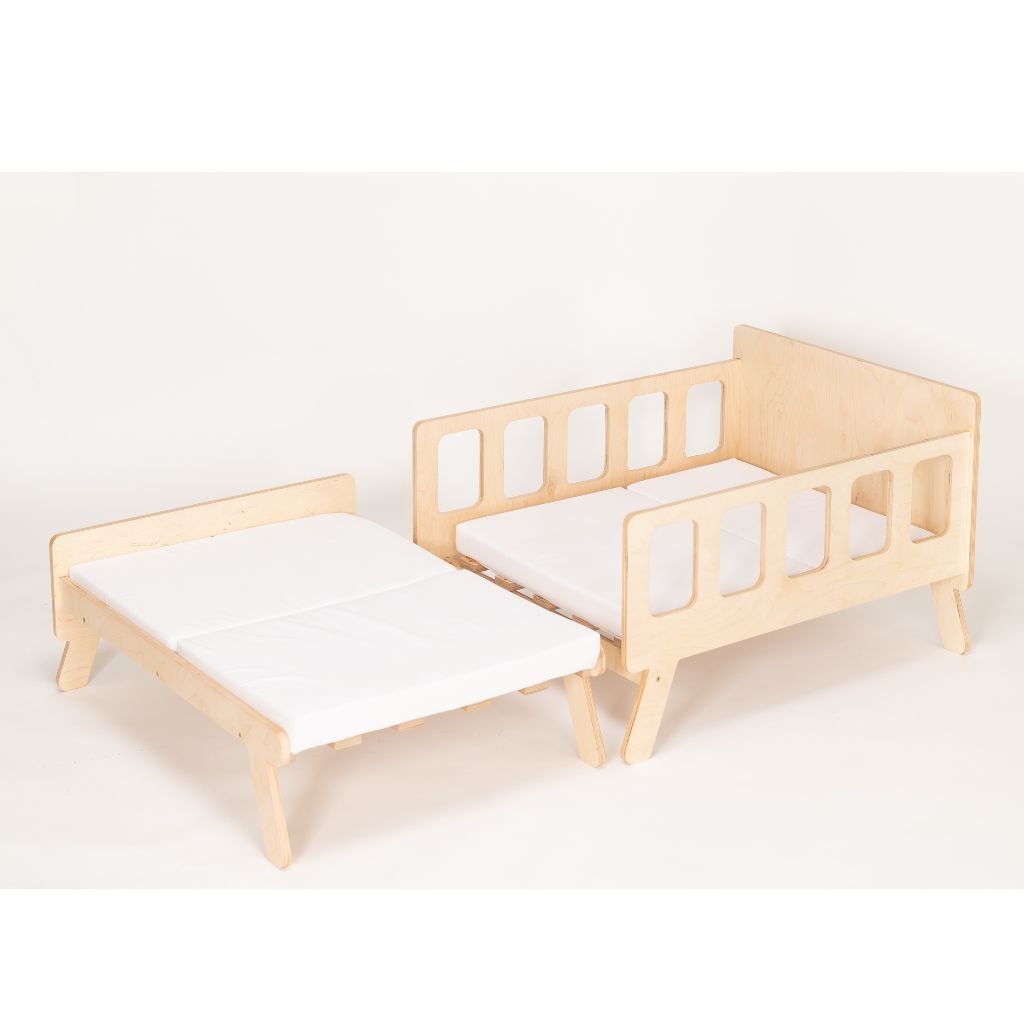 Cama Infantil Convertible con Almacenamiento - De Bebé a Junior en Madera | muebles Tinitto – Fabricación europea