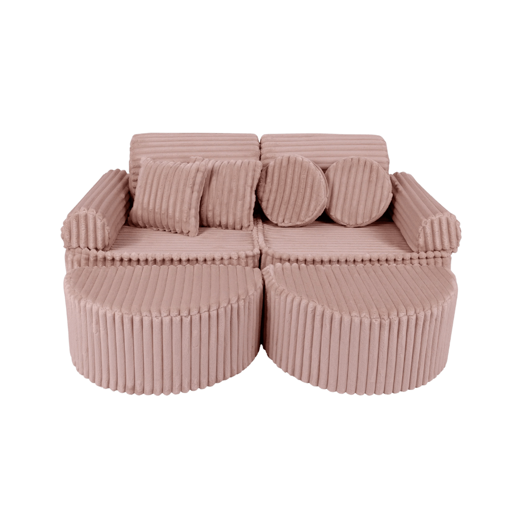 Sofá Modular Médio Infantil - Churros Rosa en | Decoração Tinitto – Fabricação europeia