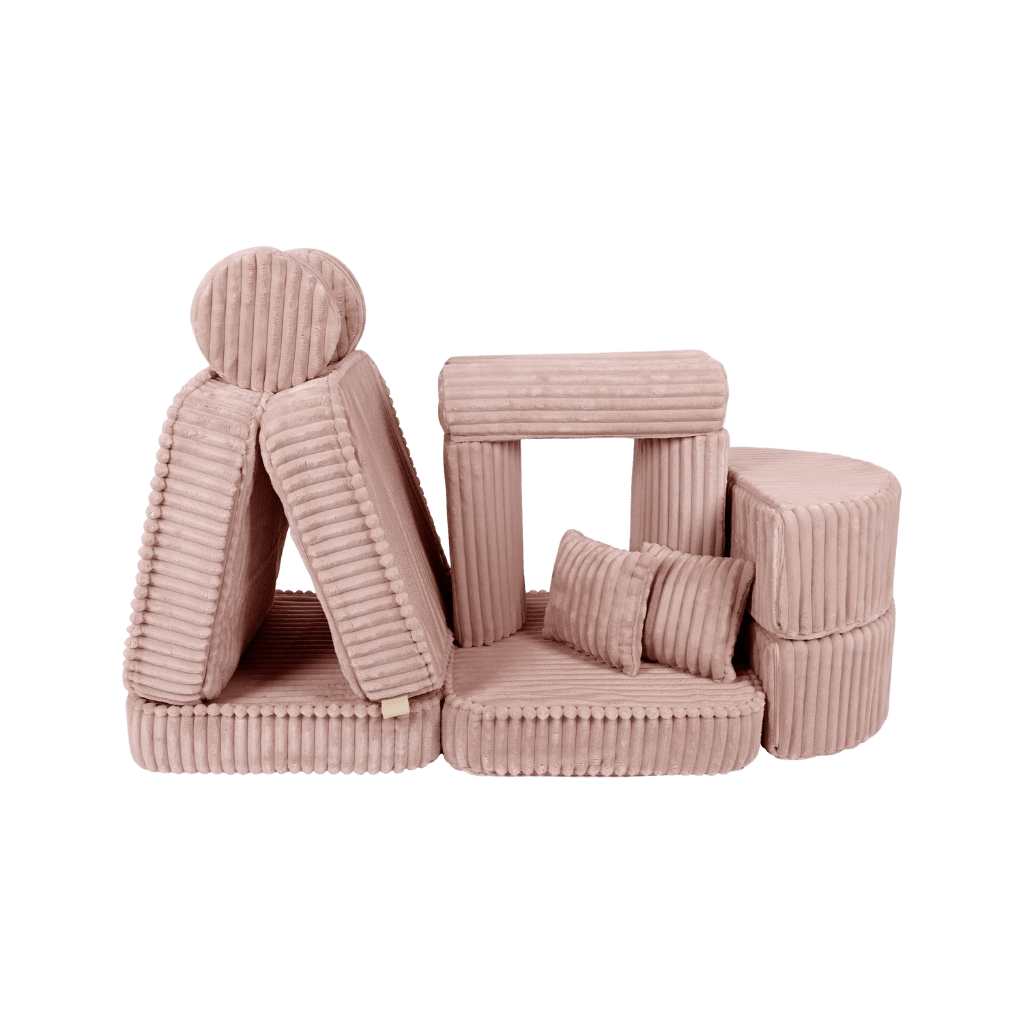 Sofá Modular Médio Infantil - Churros Rosa en | Decoração Tinitto – Fabricação europeia