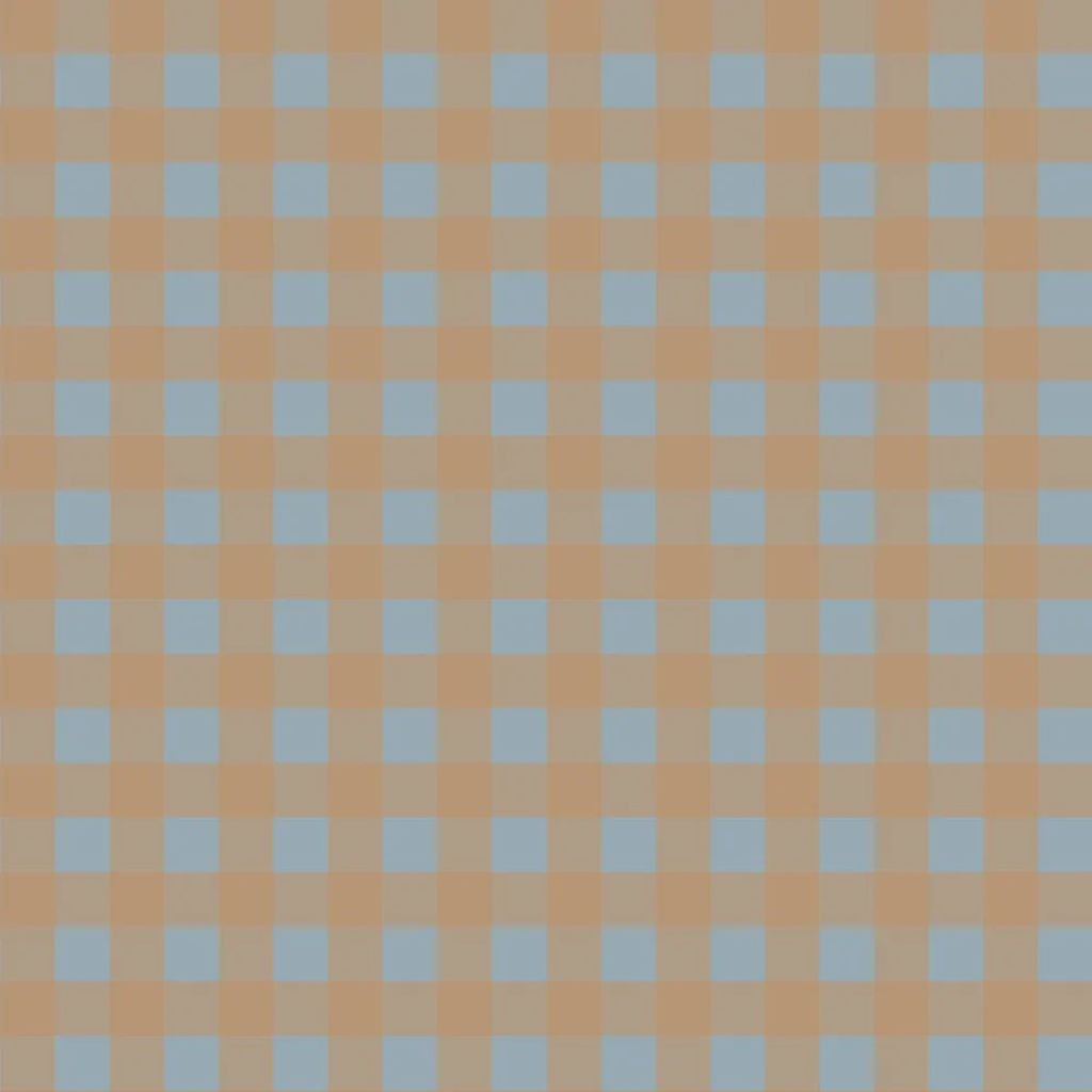 Papel de parede xadrez azul e marrom – padrão de design Minimini em | móveis Tinitto – Fabricação europeia