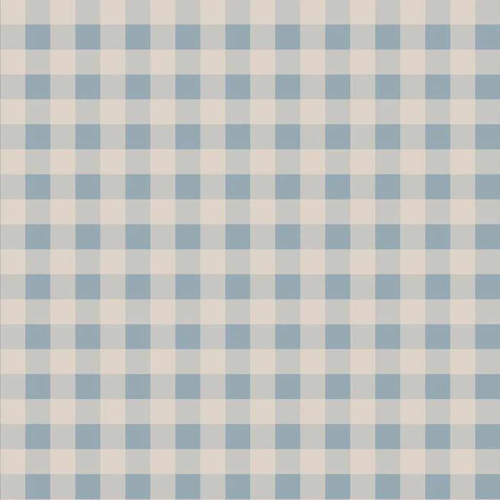 Papel de parede pequeno xadrez azul e creme – estilo escandinavo em | móveis Tinitto – Fabricação europeia