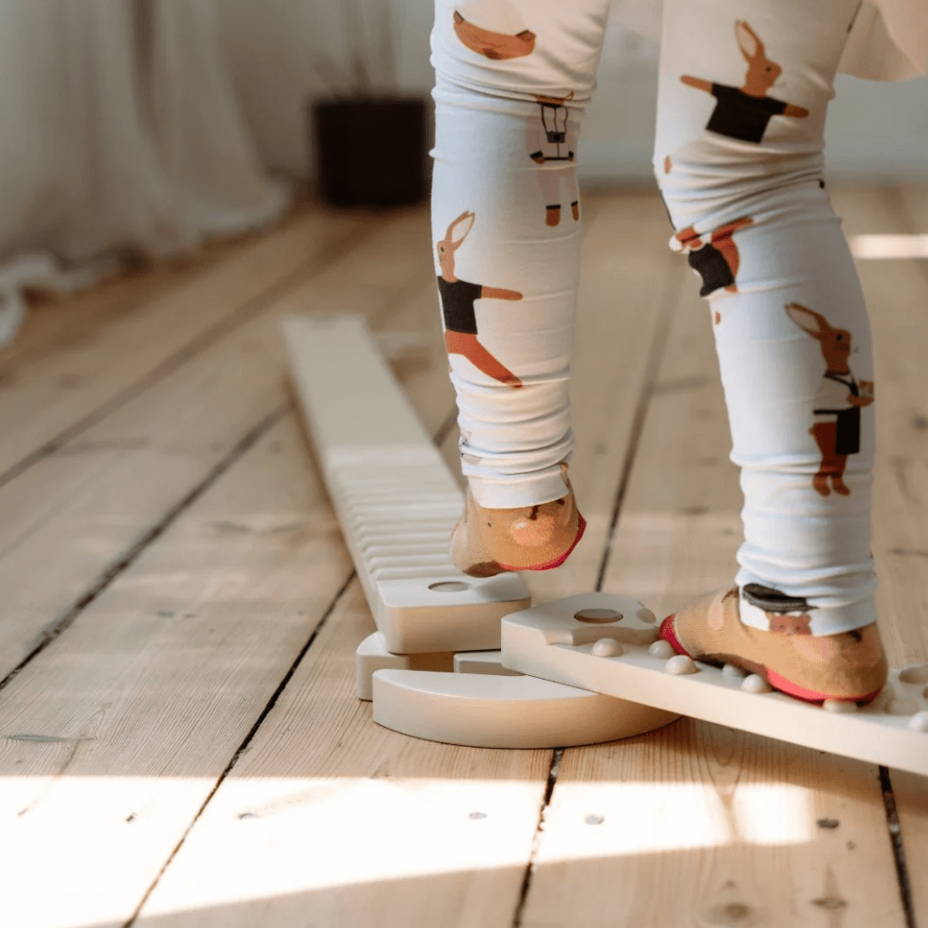 Parcours d'Équilibre Montessori TIPITOO® - Mini Corde blanche en Non verni | Motricidade Tinitto – Fabrication européenne