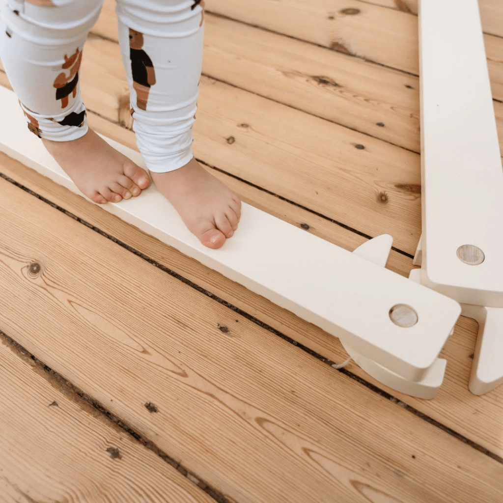 Parcours d'Équilibre Montessori TIPITOO® - Mini Corde blanche en Non verni | Motricidade Tinitto – Fabrication européenne