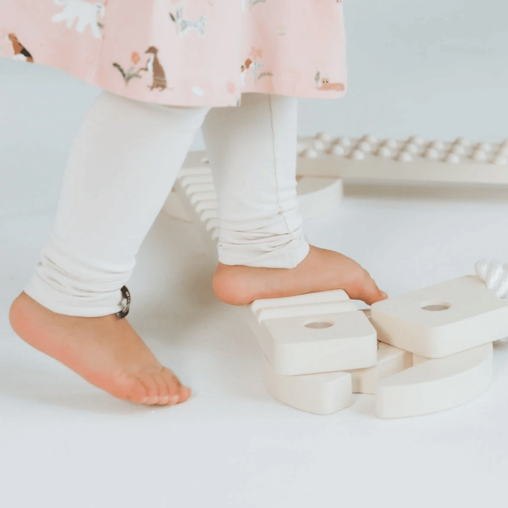 Parcours d'Équilibre Montessori TIPITOO® - Mini Corde blanche en Non verni | Motricidade Tinitto – Fabrication européenne