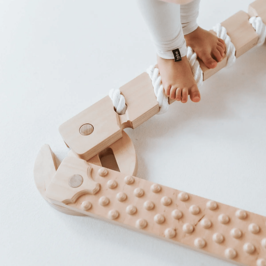 Parcours d'Équilibre Montessori TIPITOO® - Mini Corde blanche en Non verni | Motricidade Tinitto – Fabrication européenne