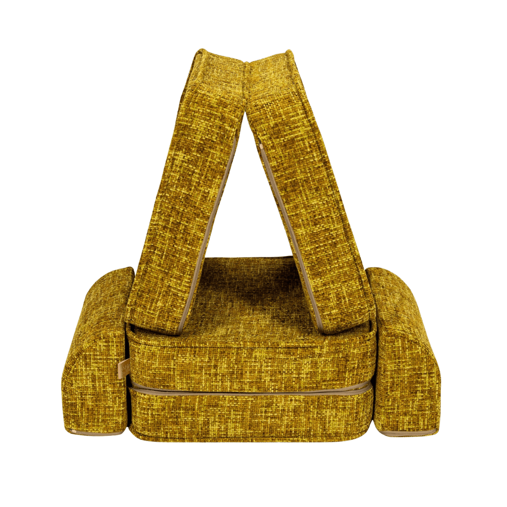 Small Modular Sofa for Children - Tangle Honey Mustard in | Decoration Tinitto – European manufacturing