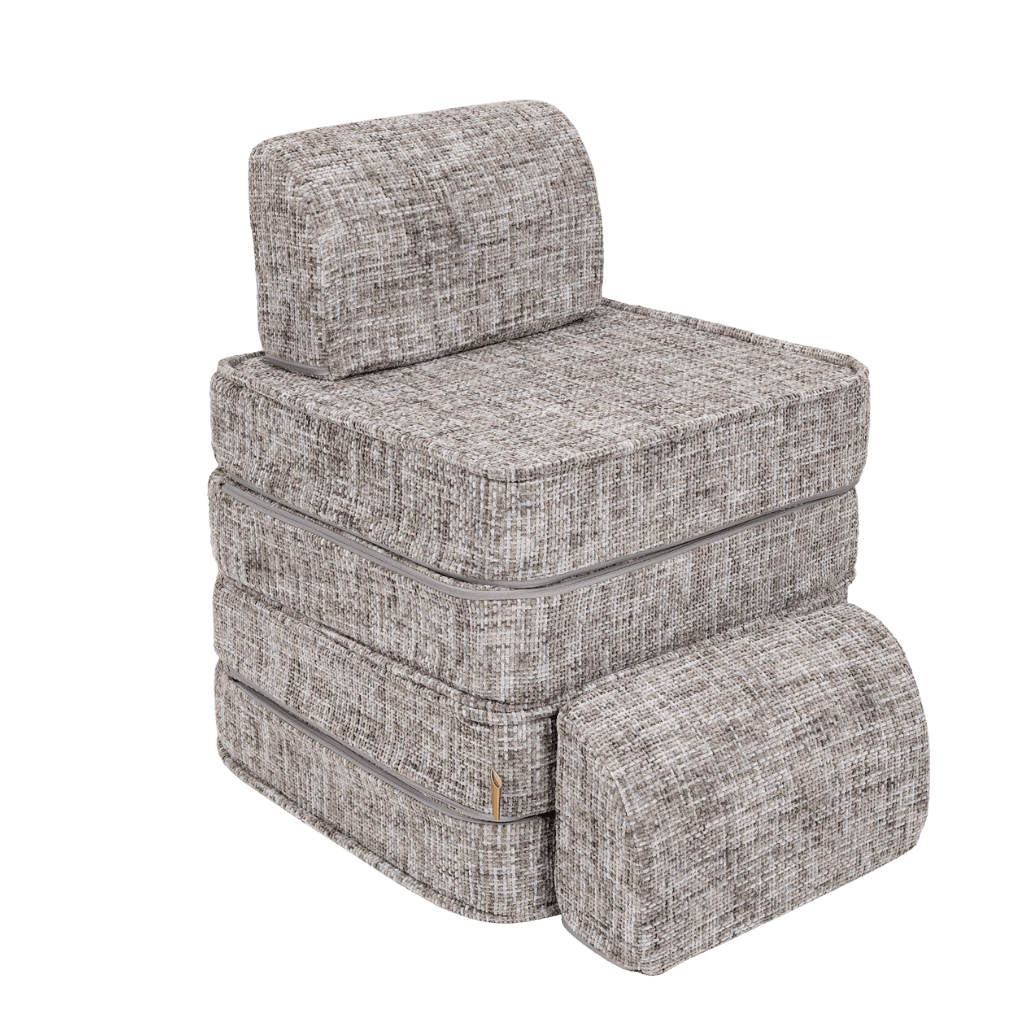 Sofá modular pequeno para crianças - Tangle Moon Grey in | Decoração Tinitto – Fabricação europeia