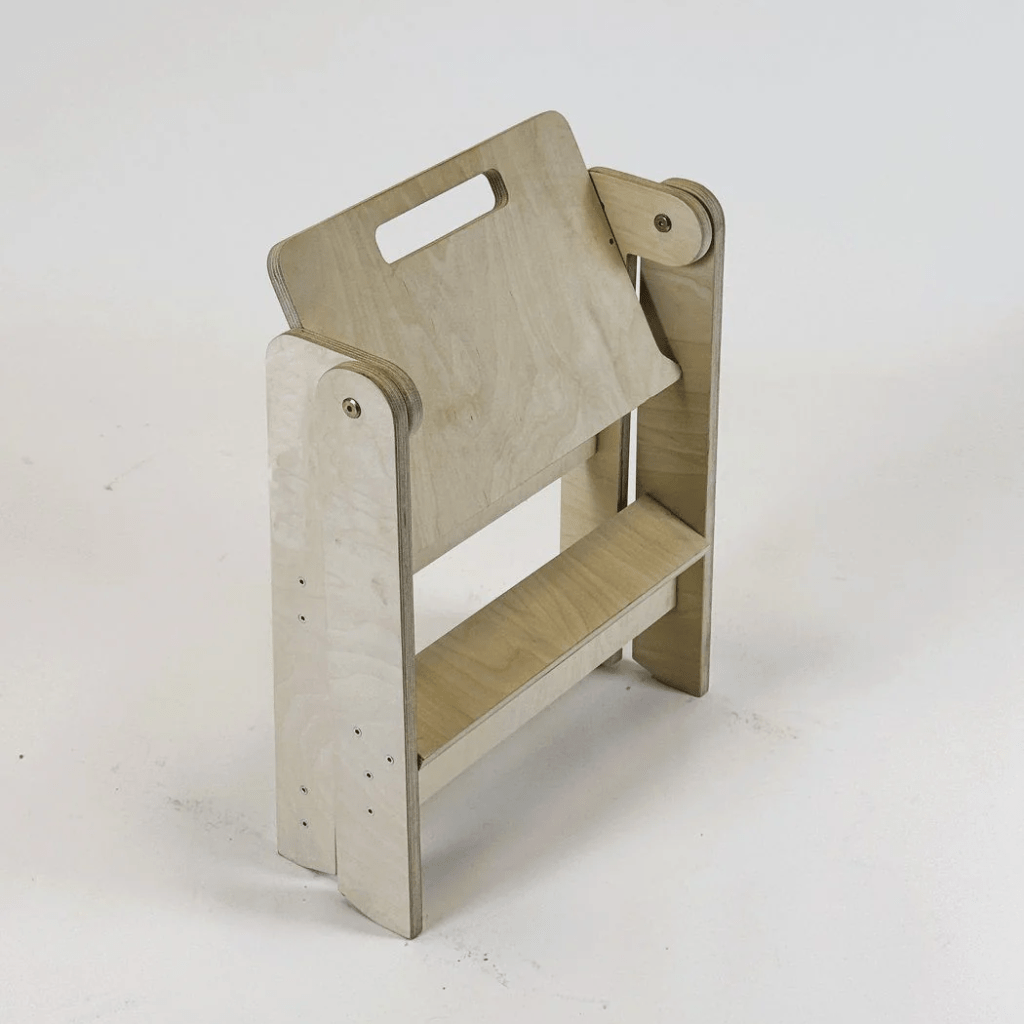 Taburete Infantil Pequeño de Madera en Madera Natural | Motricidade Tinitto – Fabricación europea