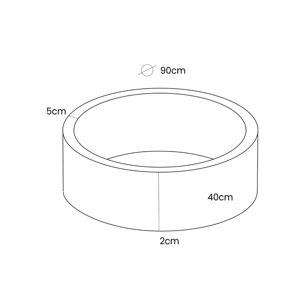 Piscine à Balles en Bouclé 90 x 40cm avec 300 balles en | Motricidade Tinitto – Fabrication européenne