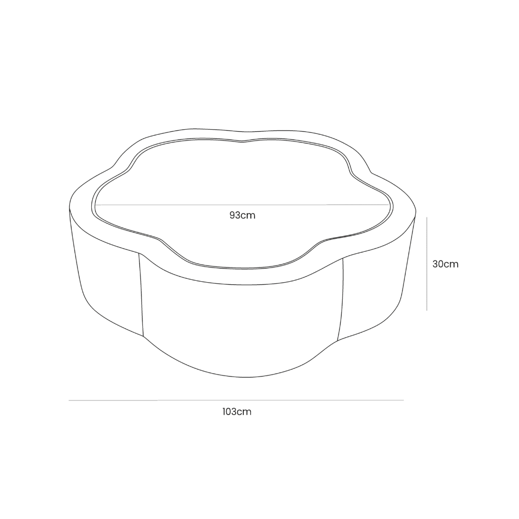 Piscina de bolas Flor - Baunilha em | Motricidade Tinitto – Fabricação europeia