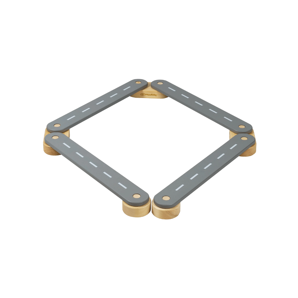 tabla de equilibrio Montessori en Madera - 4 Elementos en Blanco | Motricidade Tinitto – Fabricación europea