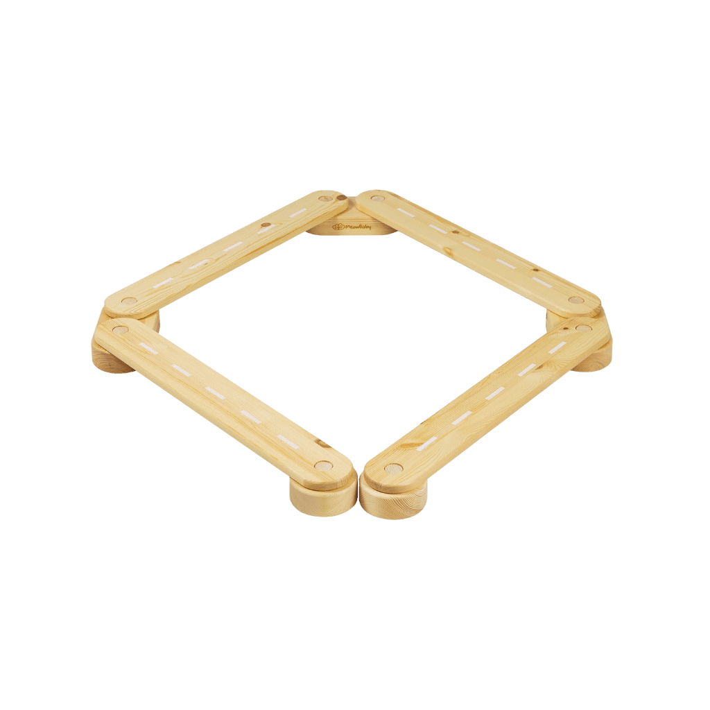 tabla de equilibrio Montessori en Madera - 4 Elementos en Blanco | Motricidade Tinitto – Fabricación europea