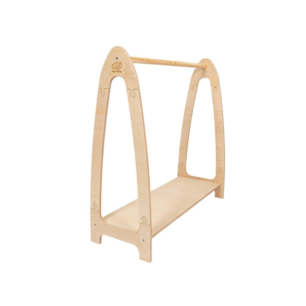 Design de Rack para Roupas Infantis em Madeira Natural | móveis Tinitto – Fabricação europeia