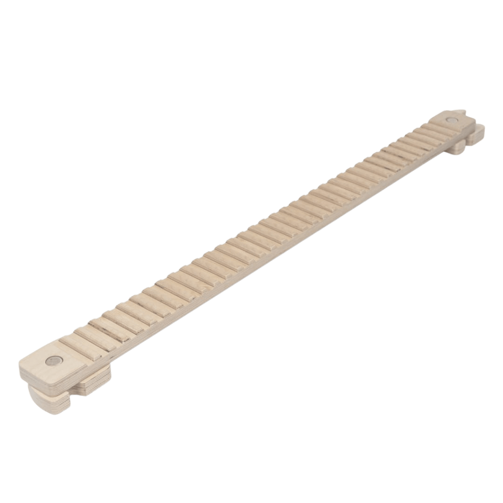 Trave de equilíbrio única dupla face com pontas Solo TipiToo® em branco | Motricidade Tinitto – Fabricação europeia