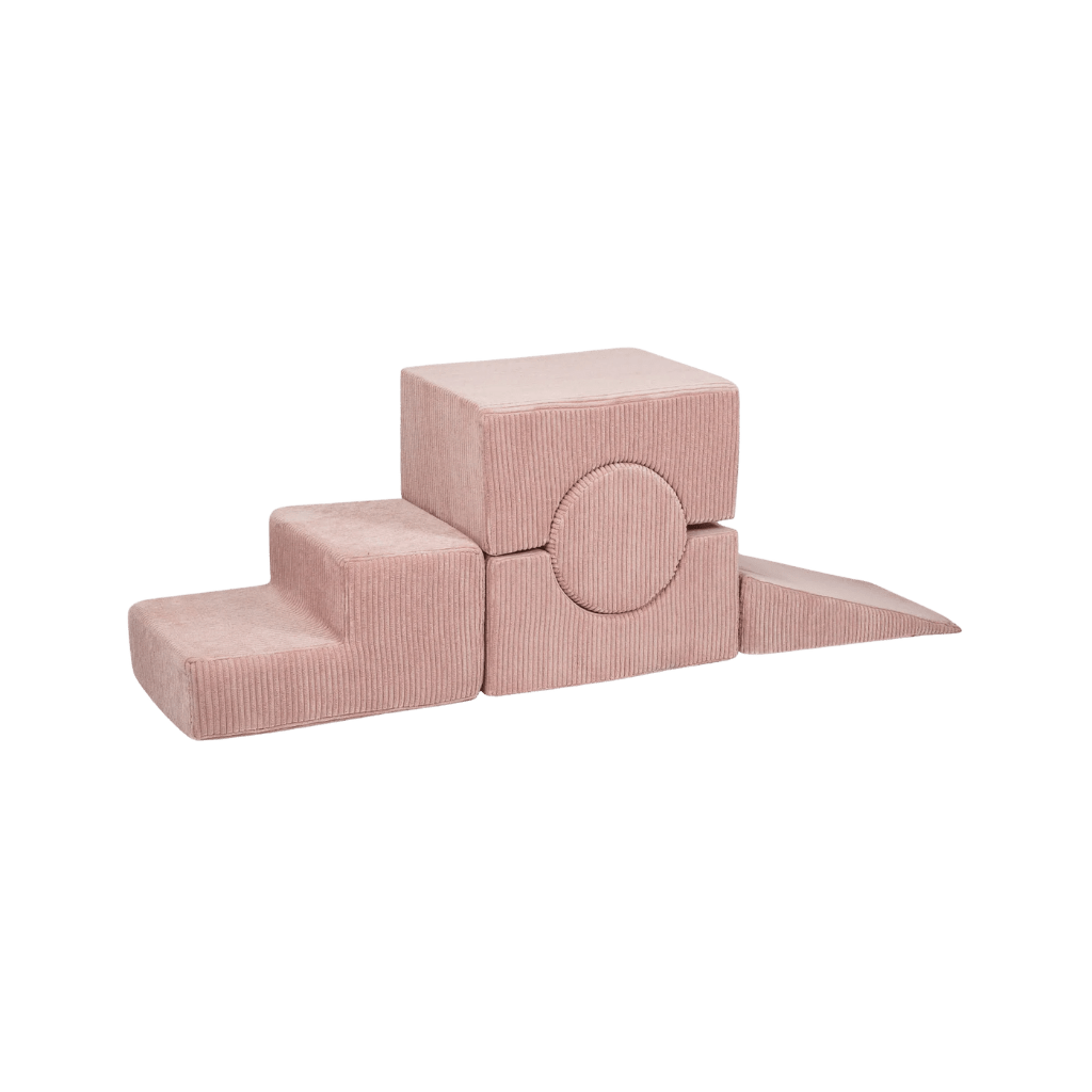 Conjunto de formas “Estética” 5 elementos - Rosa Empolvado en | Motricidade Tinitto – Fabricación europea