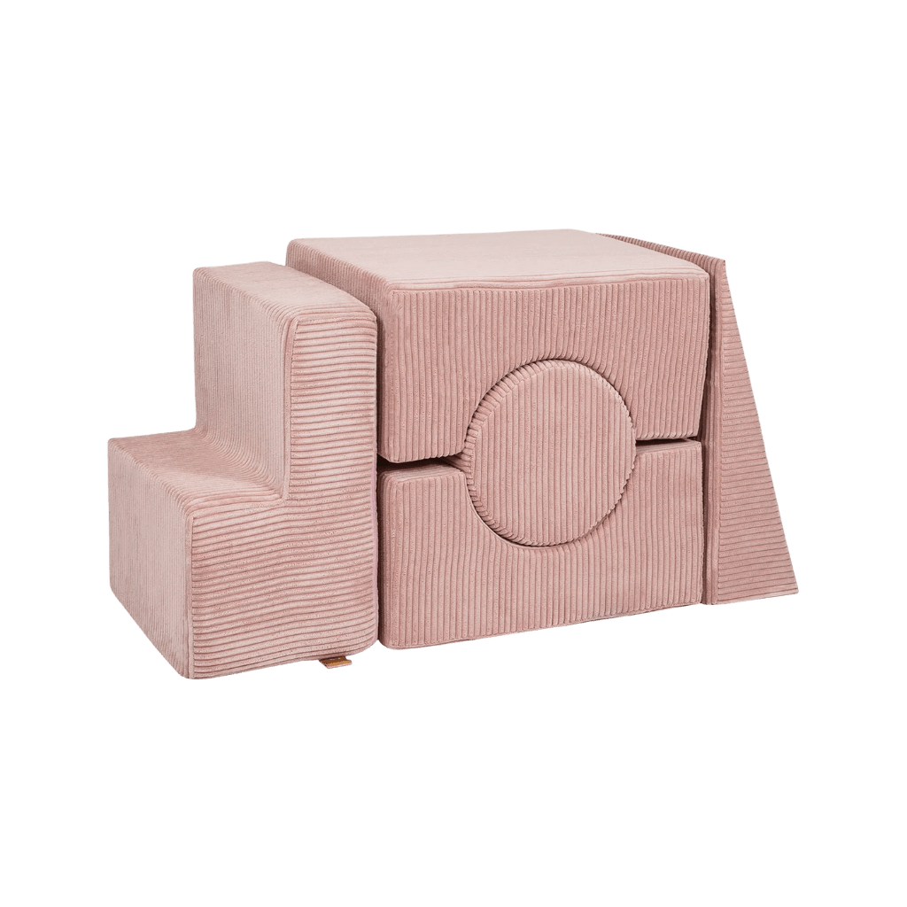 Conjunto de formas “Estética” 5 elementos - Rosa Empolvado en | Motricidade Tinitto – Fabricación europea