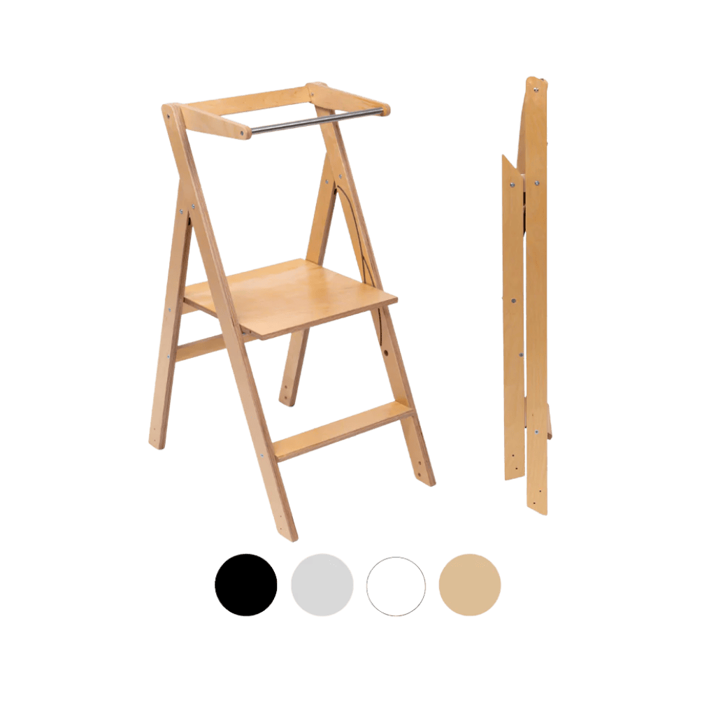 STEP'n'FOLD • Torre de observación plegable Altura regulable en Burlywood | Motricidade Tinitto – Fabricación europea