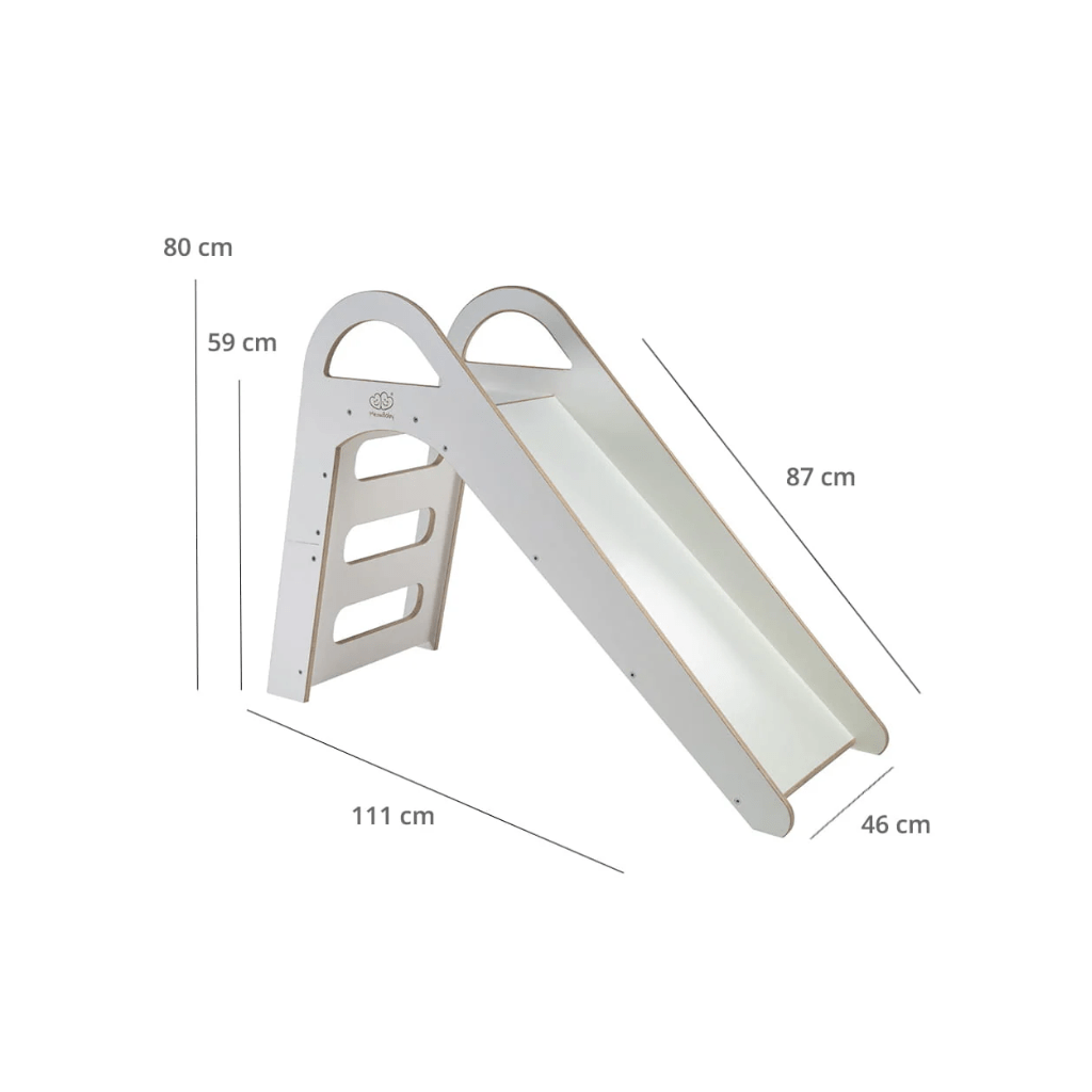 Tobogán de madera escandinavo para niños, 87 x 46 cm | Motricidade Tinitto – Fabricación europea
